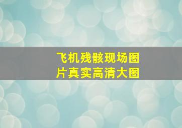 飞机残骸现场图片真实高清大图