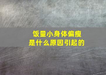 饭量小身体偏瘦是什么原因引起的