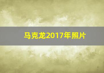 马克龙2017年照片