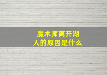 魔术师离开湖人的原因是什么