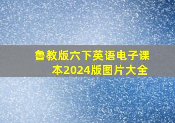 鲁教版六下英语电子课本2024版图片大全