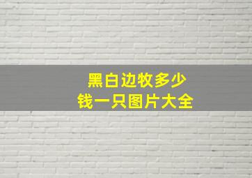 黑白边牧多少钱一只图片大全