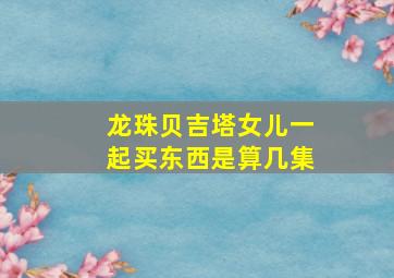 龙珠贝吉塔女儿一起买东西是算几集