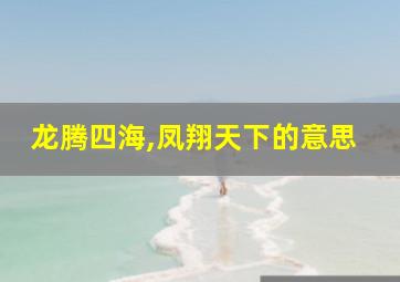 龙腾四海,凤翔天下的意思