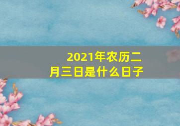 2021年农历二月三日是什么日子