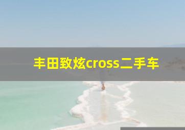 丰田致炫cross二手车