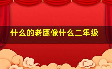 什么的老鹰像什么二年级