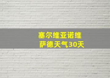 塞尔维亚诺维萨德天气30天