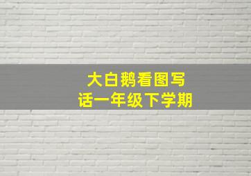 大白鹅看图写话一年级下学期