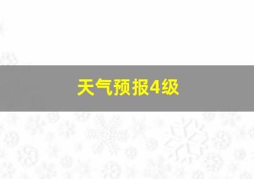 天气预报4级