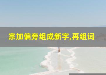 宗加偏旁组成新字,再组词