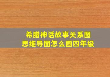 希腊神话故事关系图思维导图怎么画四年级