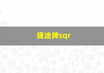 捷途牌sqr