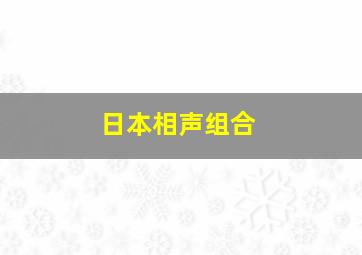 日本相声组合