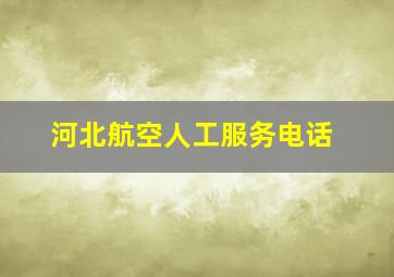 河北航空人工服务电话