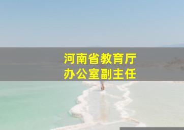 河南省教育厅办公室副主任