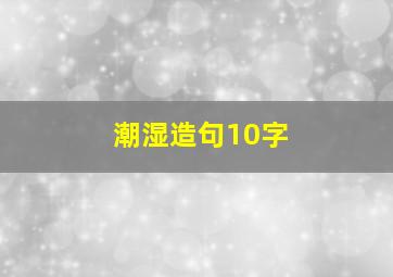 潮湿造句10字