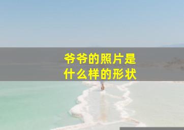 爷爷的照片是什么样的形状