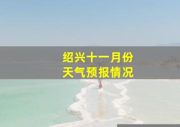 绍兴十一月份天气预报情况