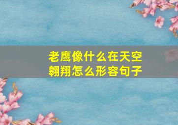 老鹰像什么在天空翱翔怎么形容句子