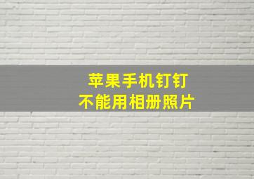 苹果手机钉钉不能用相册照片