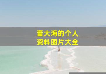 董大海的个人资料图片大全