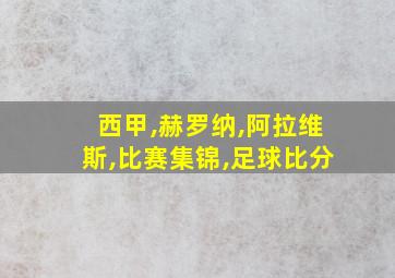 西甲,赫罗纳,阿拉维斯,比赛集锦,足球比分