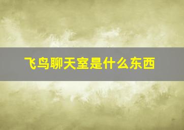 飞鸟聊天室是什么东西